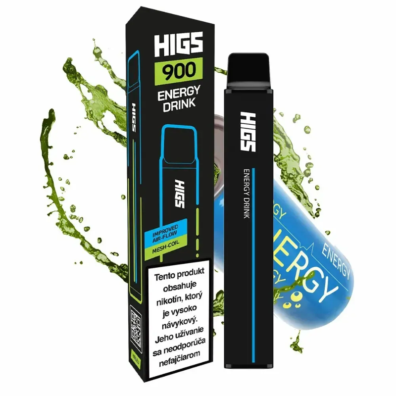 HIGS XL 900 Puffs Energy Drink Mesh Coil premium Vape