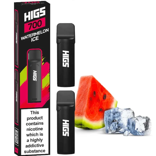 HIGS POD 2x700 Puffs Watermelon Ice 2x2ml Cartridge 2% Nicotine