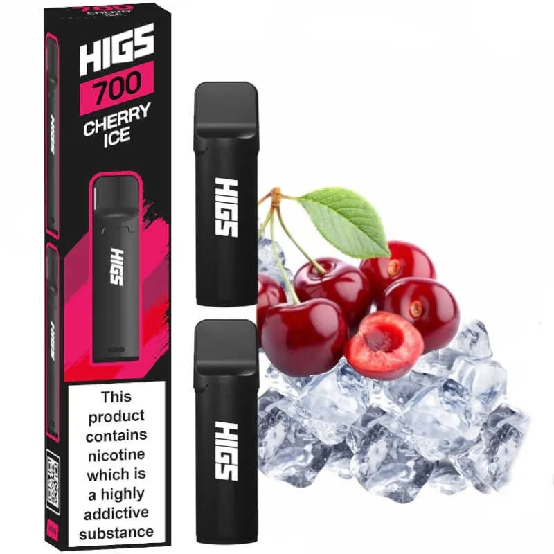 HIGS POD 2x700 Puffs Cherry Ice 2x2ml Cartridge 2% Nicotine