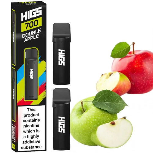 HIGS POD 2x700 Puffs Double Apple 2x2ml Cartridge 2% Nicotine