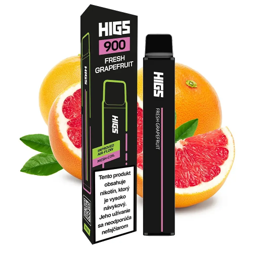 HIGS XL 900 Puffs Fresh Graprefruit Mesh Coil premium Vape