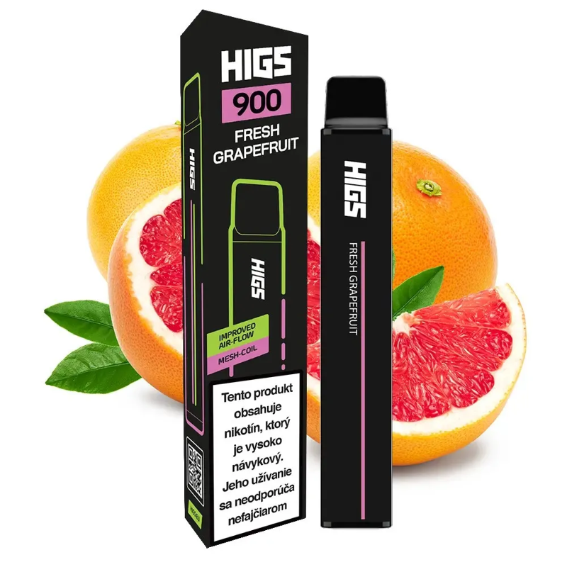 HIGS XL 900 Puffs Fresh Graprefruit Mesh Coil premium Vape