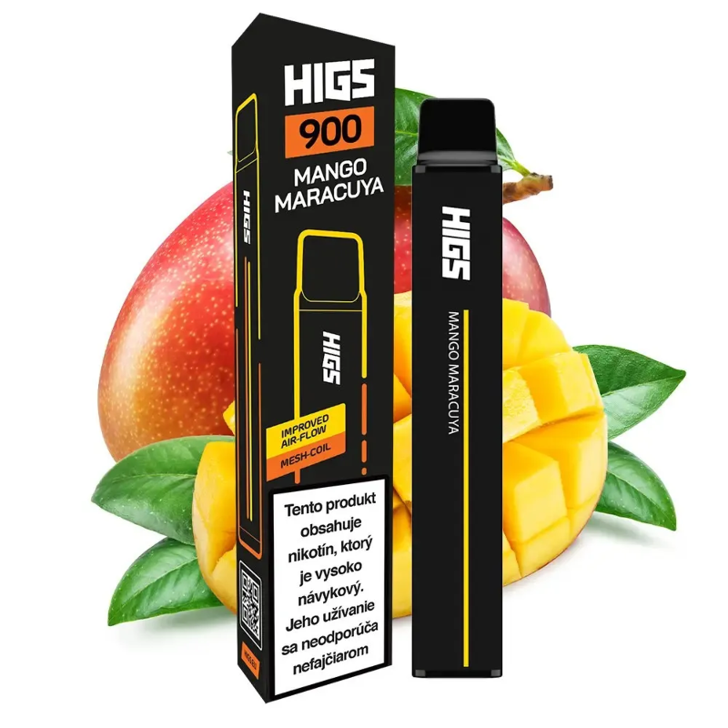 HIGS XL 900 Puffs Mango Maracuya Mesh Coil premium Vape