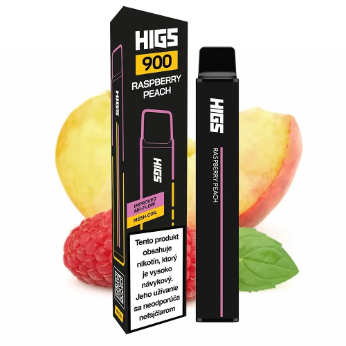 HIGS XL 900 Puffs Raspberry Peach Mesh Coil premium Vape