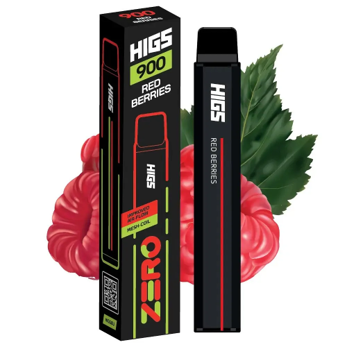 HIGS XL ZERO 900 Puffs Red Berries Mesh Coil premium Vape