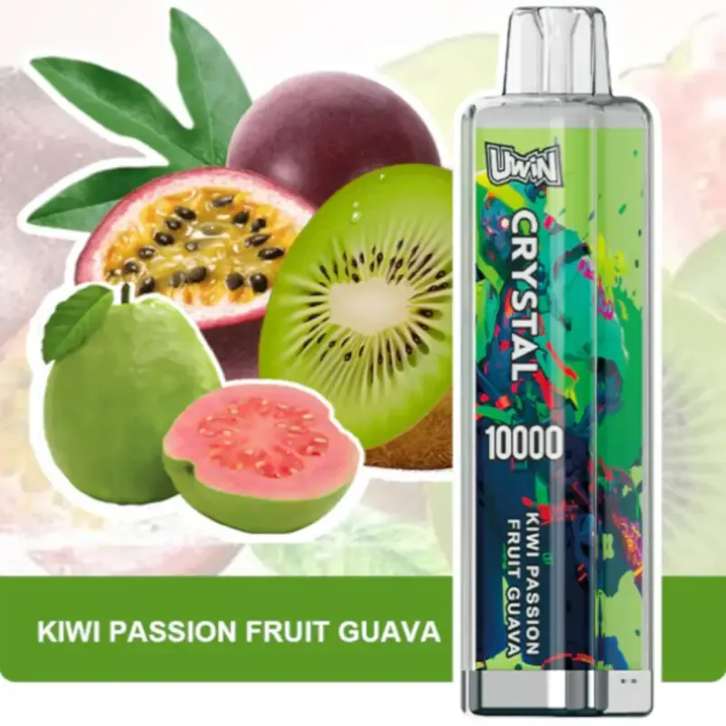 Uwin Crystal 10000 Puffs - Kiwi Passion Fruit Guava