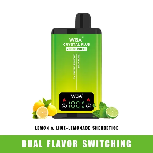 WGA Crystal 20000 Puffs 2in1 - Lemon & Lime - Lemonade Sherbet Ice - Vape