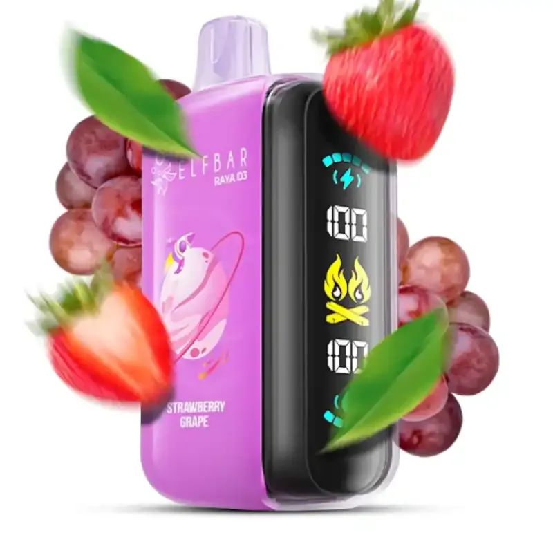 Elf Bar Raya D3 Vape - Strawberry Grape  