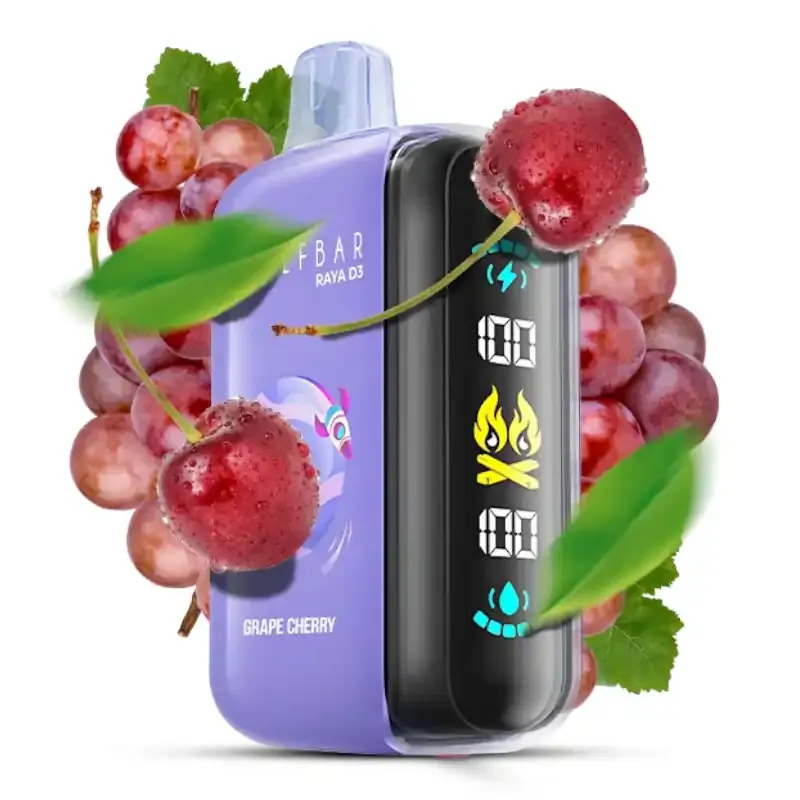Elf Bar Raya D3 Vape - Grape Cherry