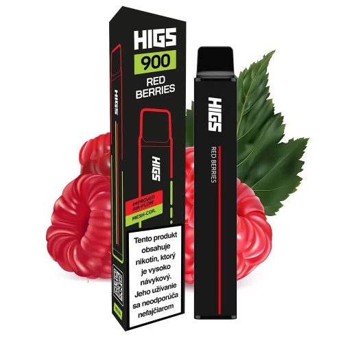 HIGS XL 900 Puffs Red Berries  Mesh Coil premium Vape