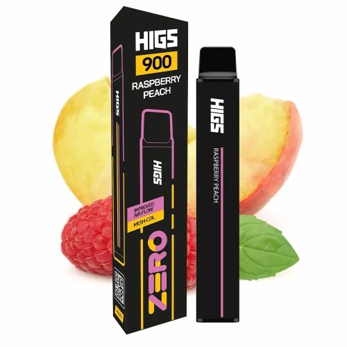 HIGS XL 900 Puffs Raspberry Peach  Mesh Coil premium Vape