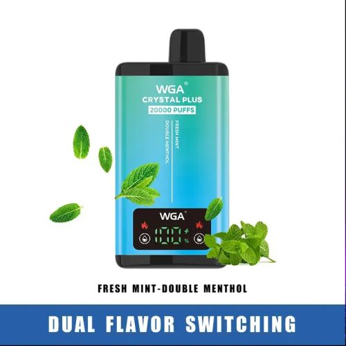 WGA Crystal 20000 Puffs 2in1 vape - Fresh Mint - Double Menthol