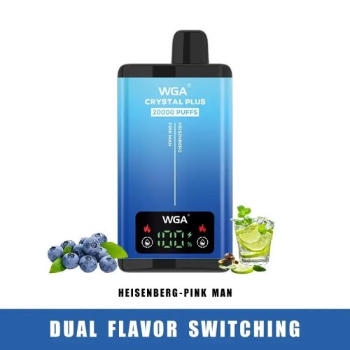 WGA Crystal 20000 Puffs 2in1 vape - Heisenberg - Pink Man