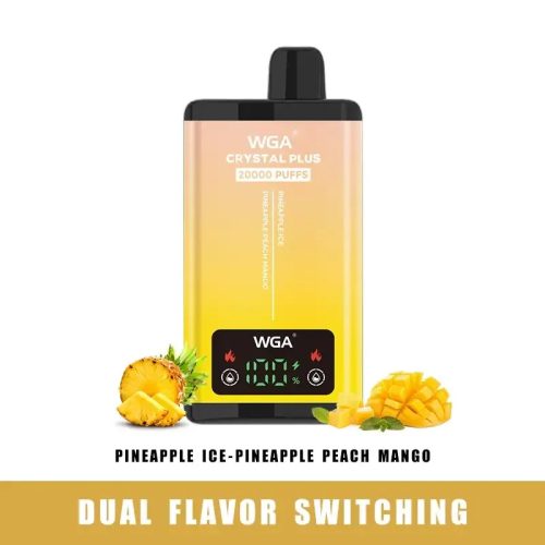 WGA Crystal 20000 Puffs 2in1 vape - Pineapple Ice - Pineapple Peach Mango
